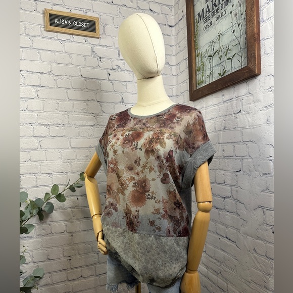 Zara Tops Zara W B Collection Floral Multi Print Crochet Top Poshmark